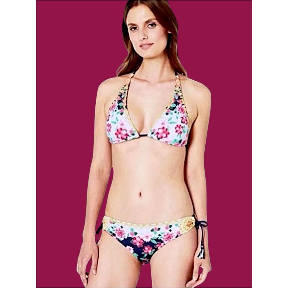 Johnny Was Raina Tassel String Bikini Set XL - Picture 8 of 12